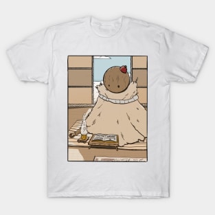 Peacful Study Wood Monk, One T-Shirt